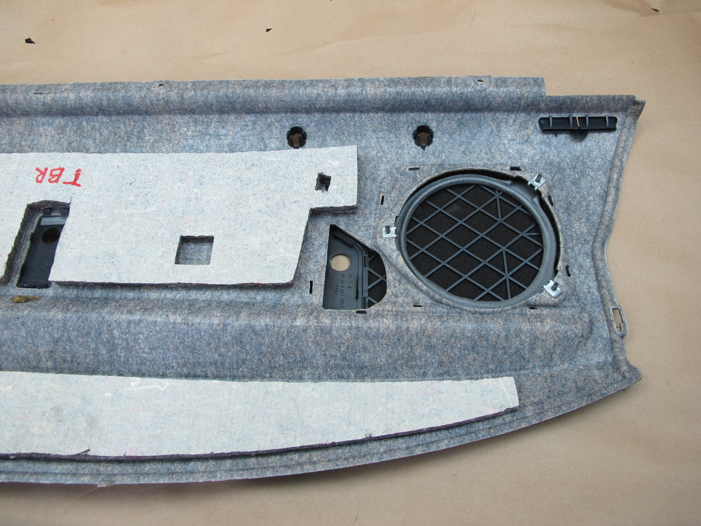 01-06 BMW E46 M3 Coupe Rear Parcel Shelf Cover Panel OEM