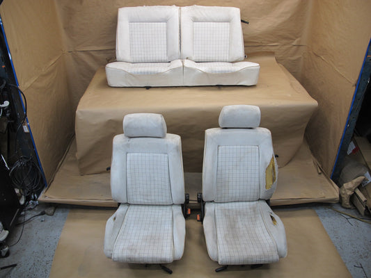 85-93 Volkswagen VW Golf Rabbit MK1 Cabriolet Front & Rear Seat Set OEM