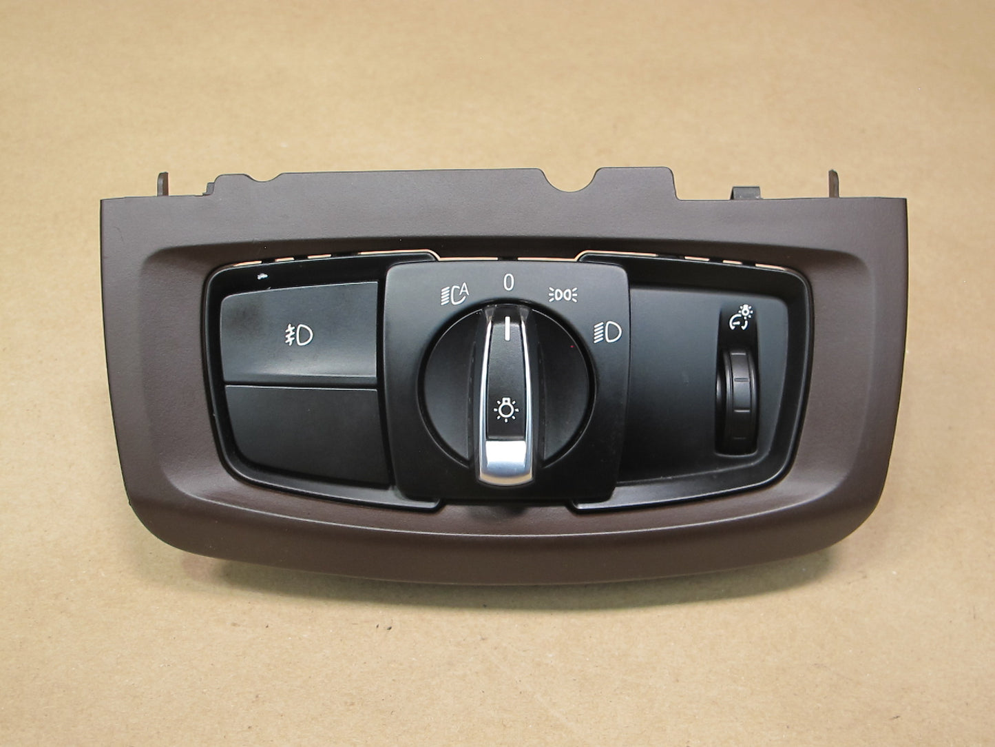 14-18 BMW F15 F16 X5 X6 Headlight Fog Light Lamp Dimmer Switch w Trim OEM