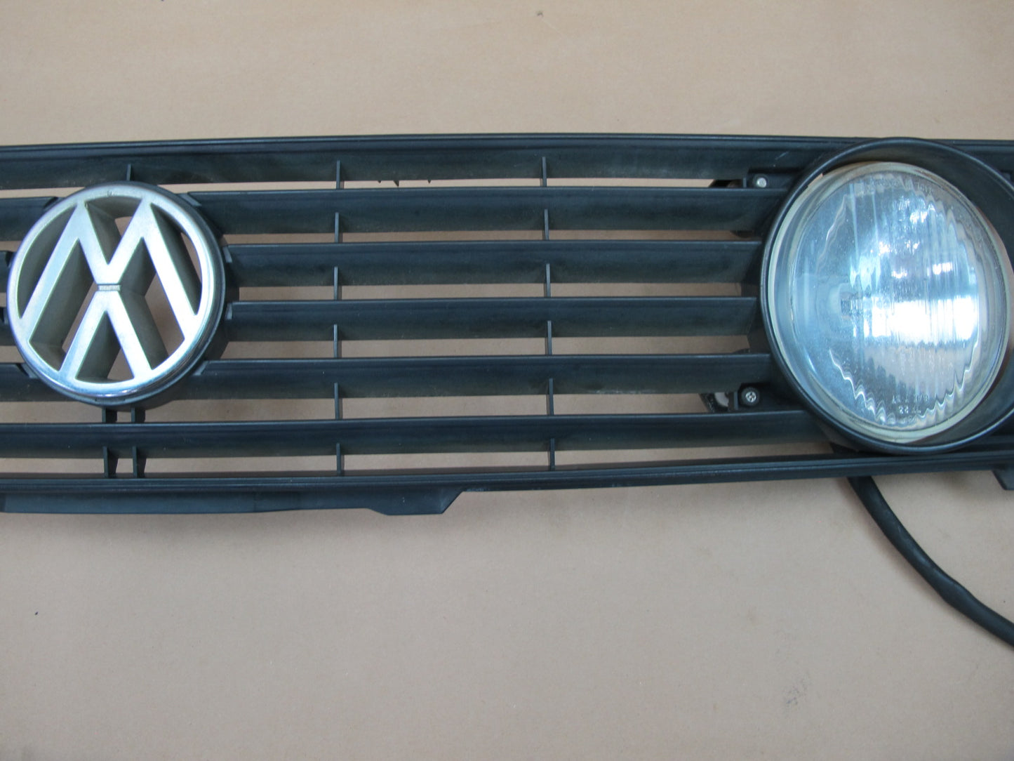 88-93 VW Golf MK1 Cabriolet Quad Round Headlight Grille & Fog Light Assy OEM