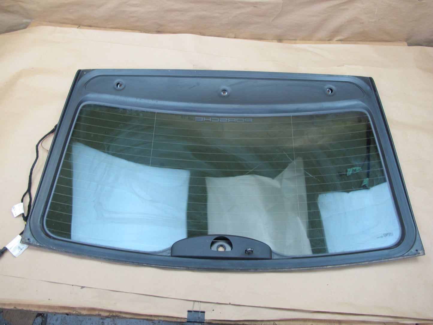 2003-2010 Porsche Cayenne 955 Rear Trunk Lid Liftgate Tailgate Glass Window