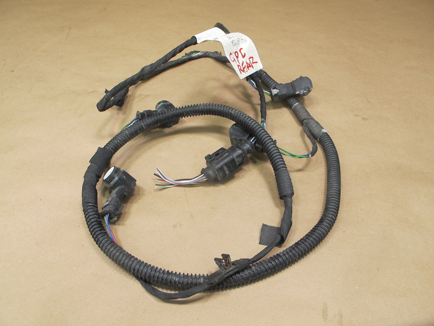 2011-2014 Porsche Cayenne 958 Rear Bumper PDC Wire Wiring Harness W/ Sensors