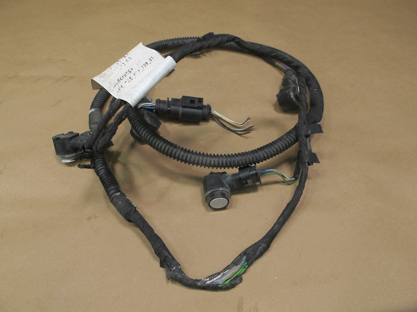 2011-2014 Porsche Cayenne 958 Rear Bumper PDC Wire Wiring Harness W/ Sensors