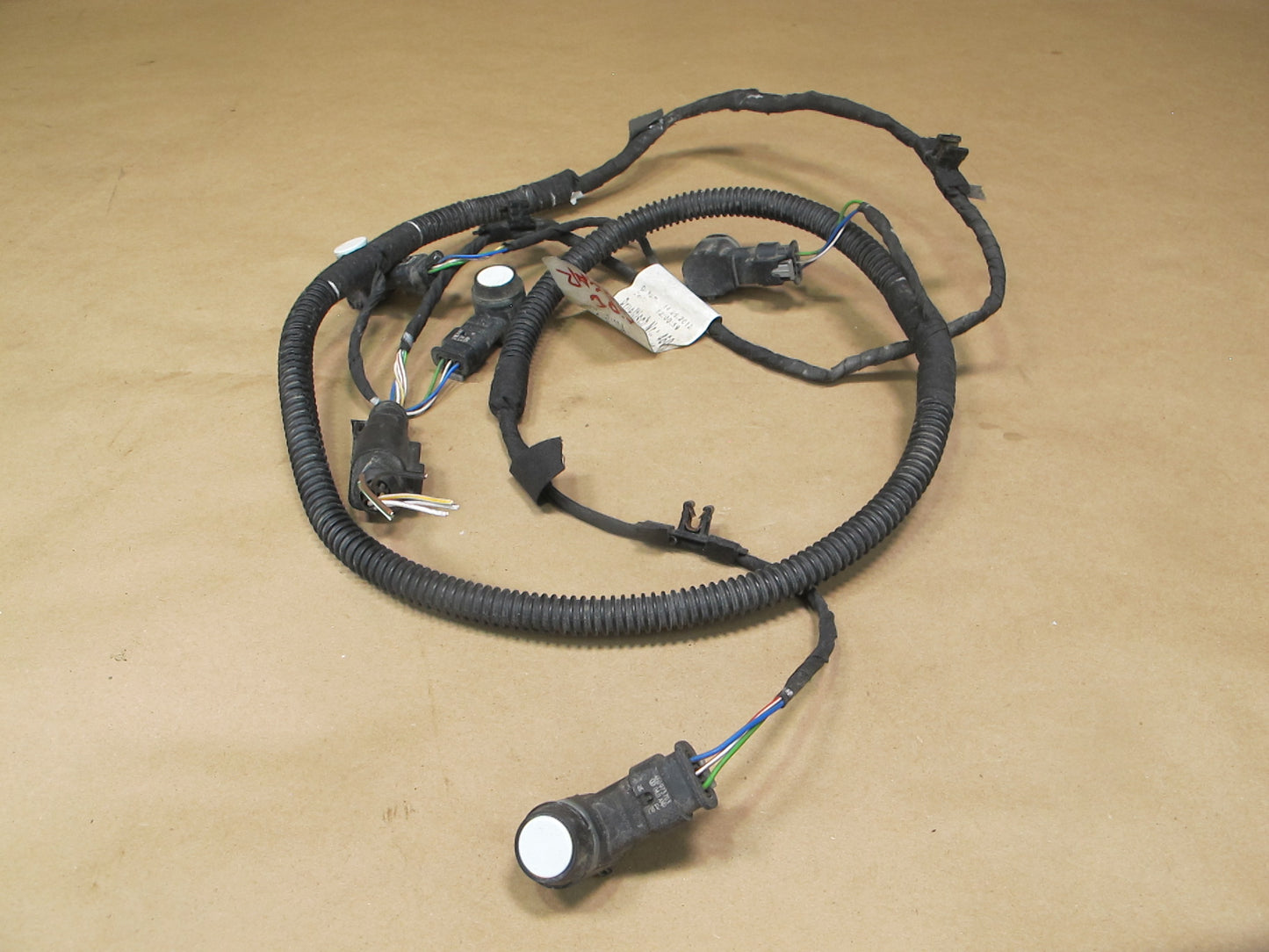 2011-2014 Porsche Cayenne 958 Rear Bumper PDC Wire Wiring Harness W/ Sensors
