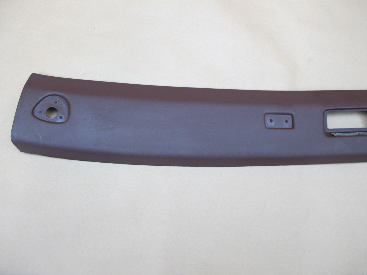 86-91 Porsche 944 Upper Windshield Headliner Roof Trim Panel Burgundy OEM