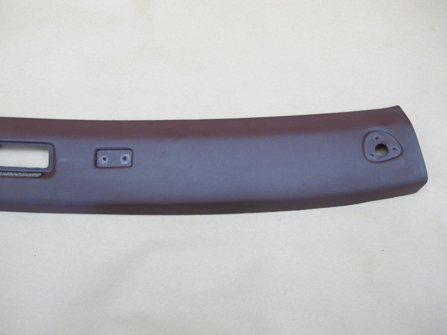 86-91 Porsche 944 Upper Windshield Headliner Roof Trim Panel Burgundy OEM