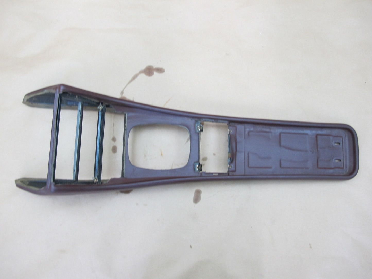 86-91 Porsche 944 Center Console Trim Cover Panel Burgundy 94455205100 OEM