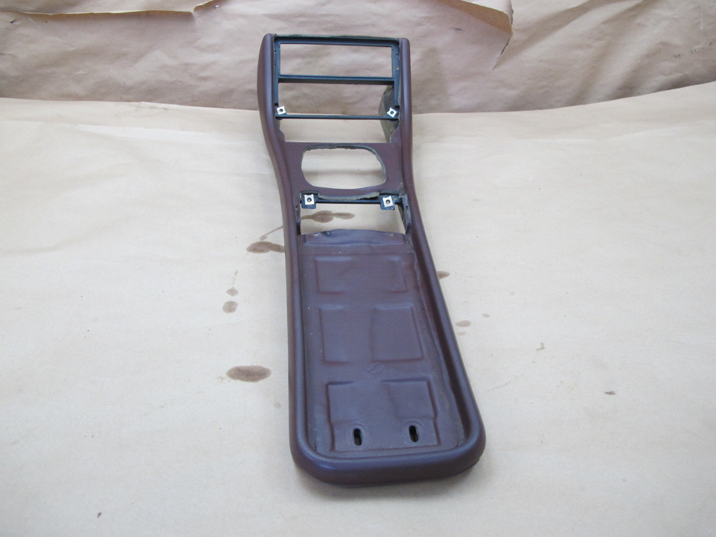 86-91 Porsche 944 Center Console Trim Cover Panel Burgundy 94455205100 OEM