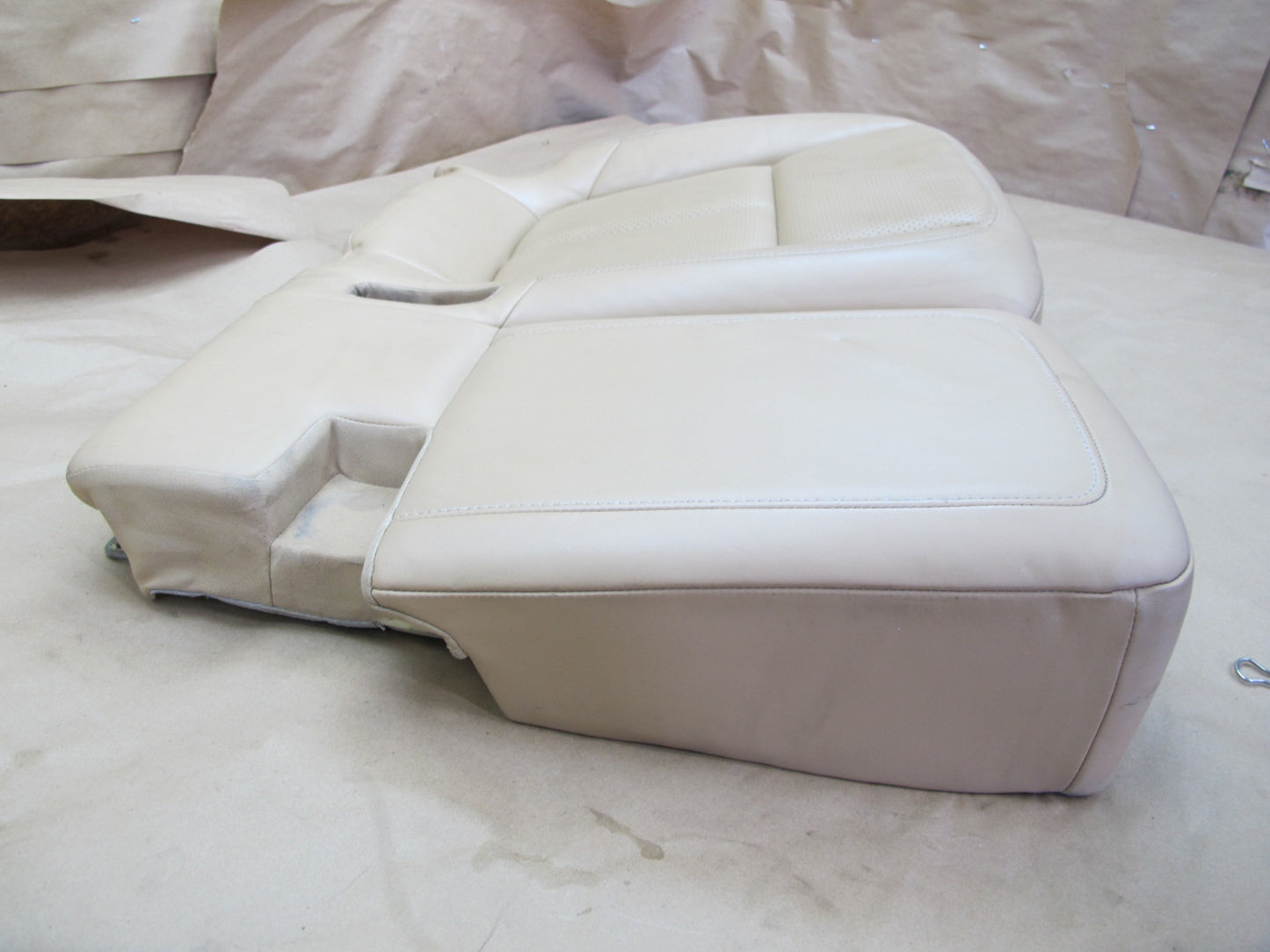 2011-2018 Porsche Cayenne 958 Rear Seat Left Side Lower Leather Cushion Beige