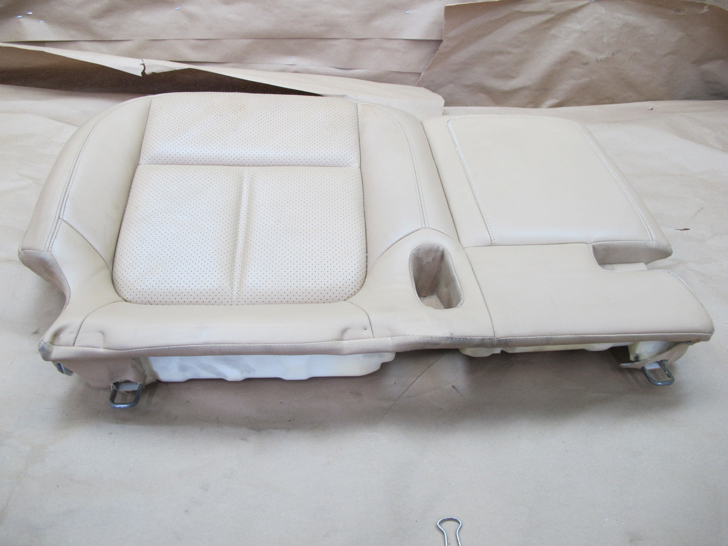 2011-2018 Porsche Cayenne 958 Rear Seat Left Side Lower Leather Cushion Beige