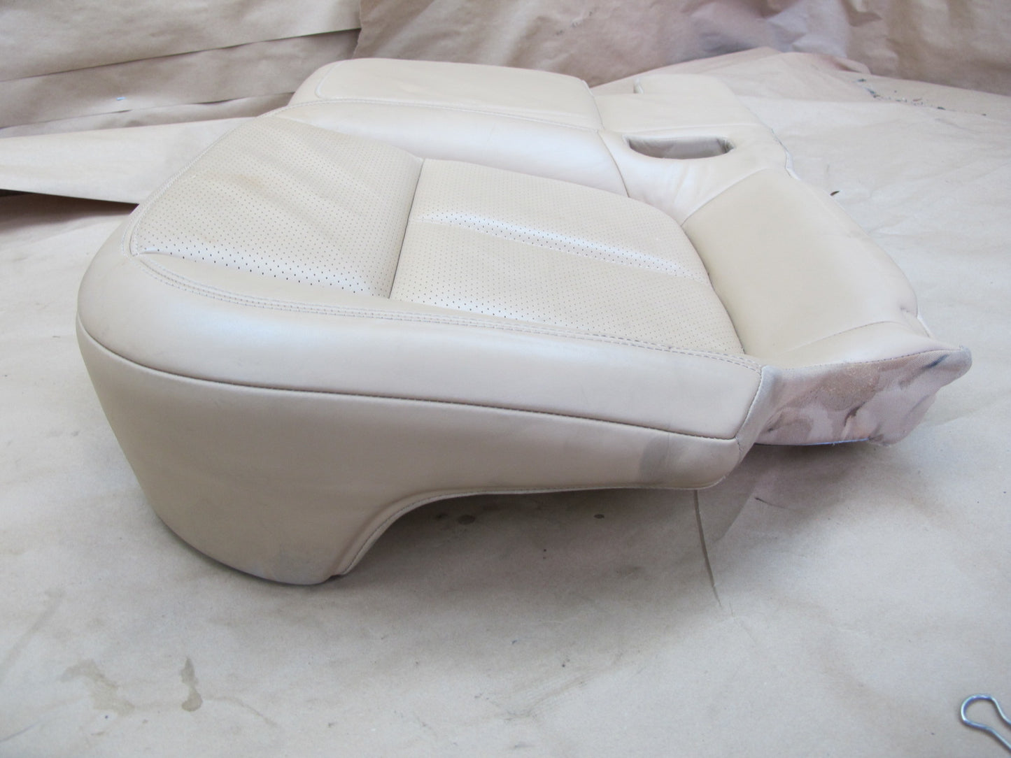 2011-2018 Porsche Cayenne 958 Rear Seat Left Side Lower Leather Cushion Beige