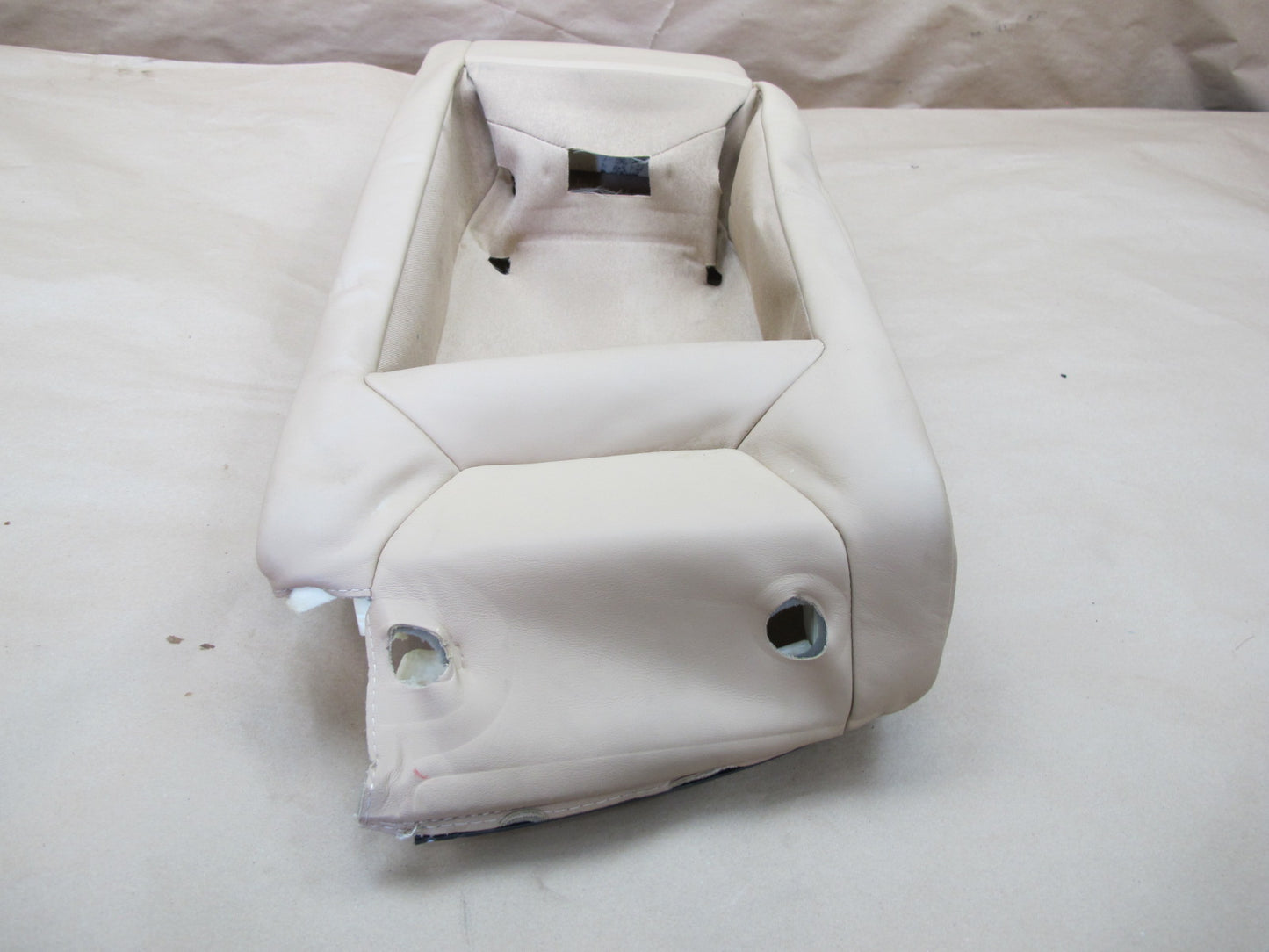 2011-2018 Porsche Cayenne 958 Rear Center Seat Upper Leather Cushion Beige