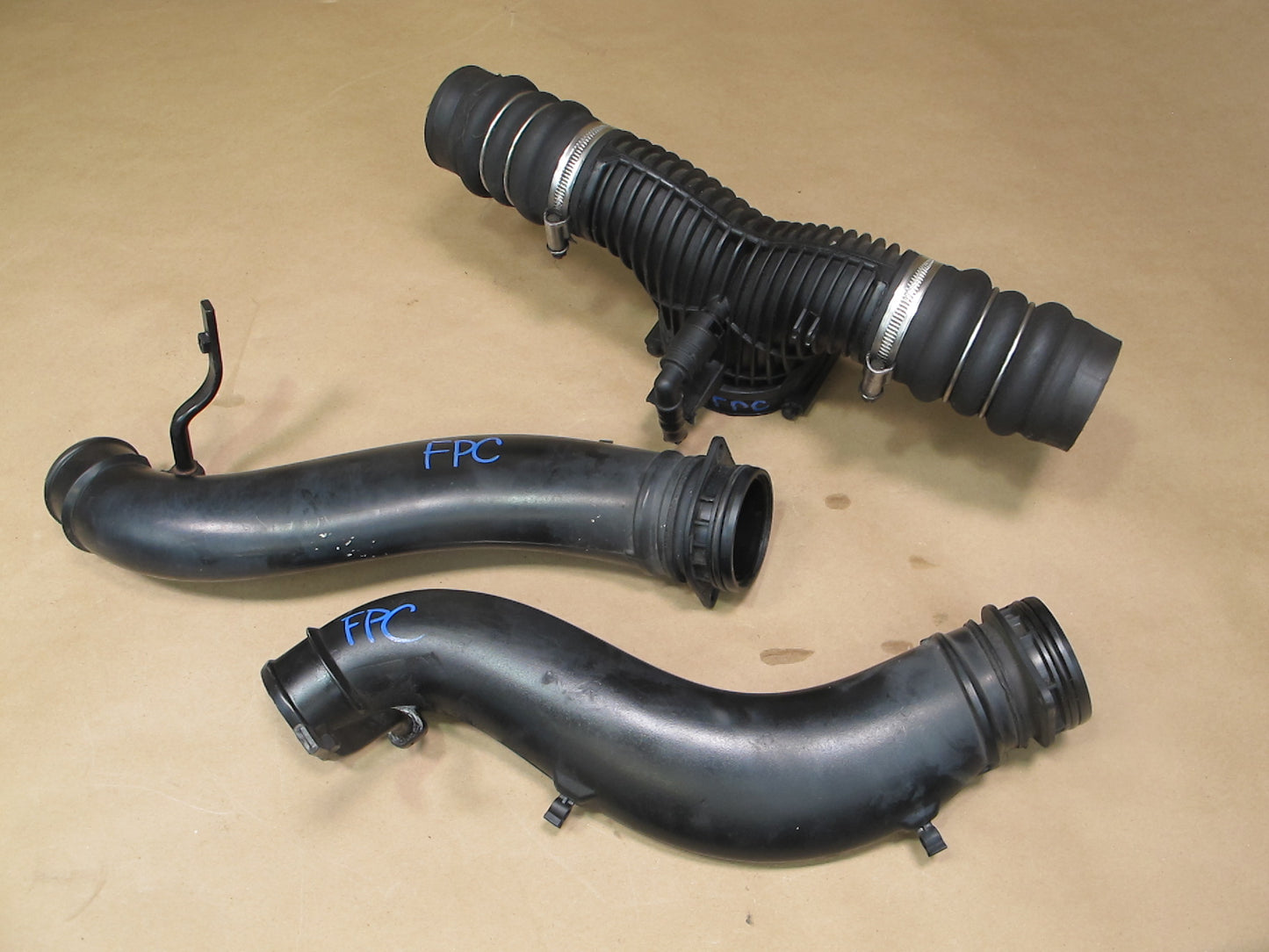 2003-2006 Porsche Cayenne 955 Turbo Intercooler Hose Pipe Line Duct Set