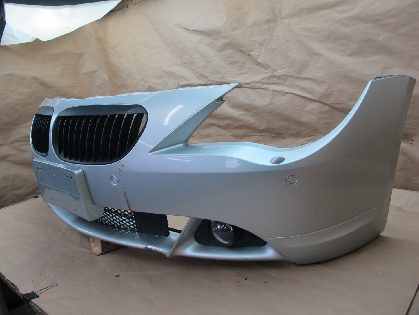 04-07 BMW E63 E64 6-SERIES Front Bumper Cover w Grilles & PDC & Fog Lights OEM