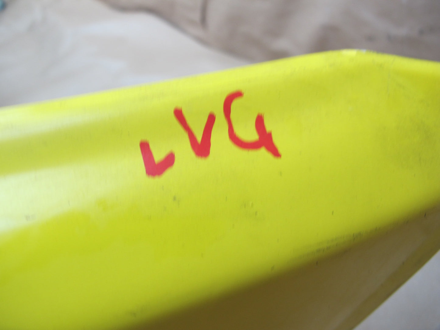 88-93 Volkswagen VW Golf MK1 Cabriolet Rear Bumper Cover Yellow OEM