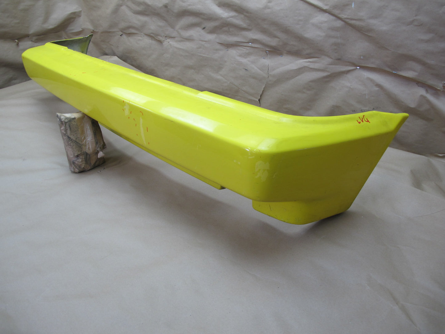 88-93 Volkswagen VW Golf MK1 Cabriolet Rear Bumper Cover Yellow OEM