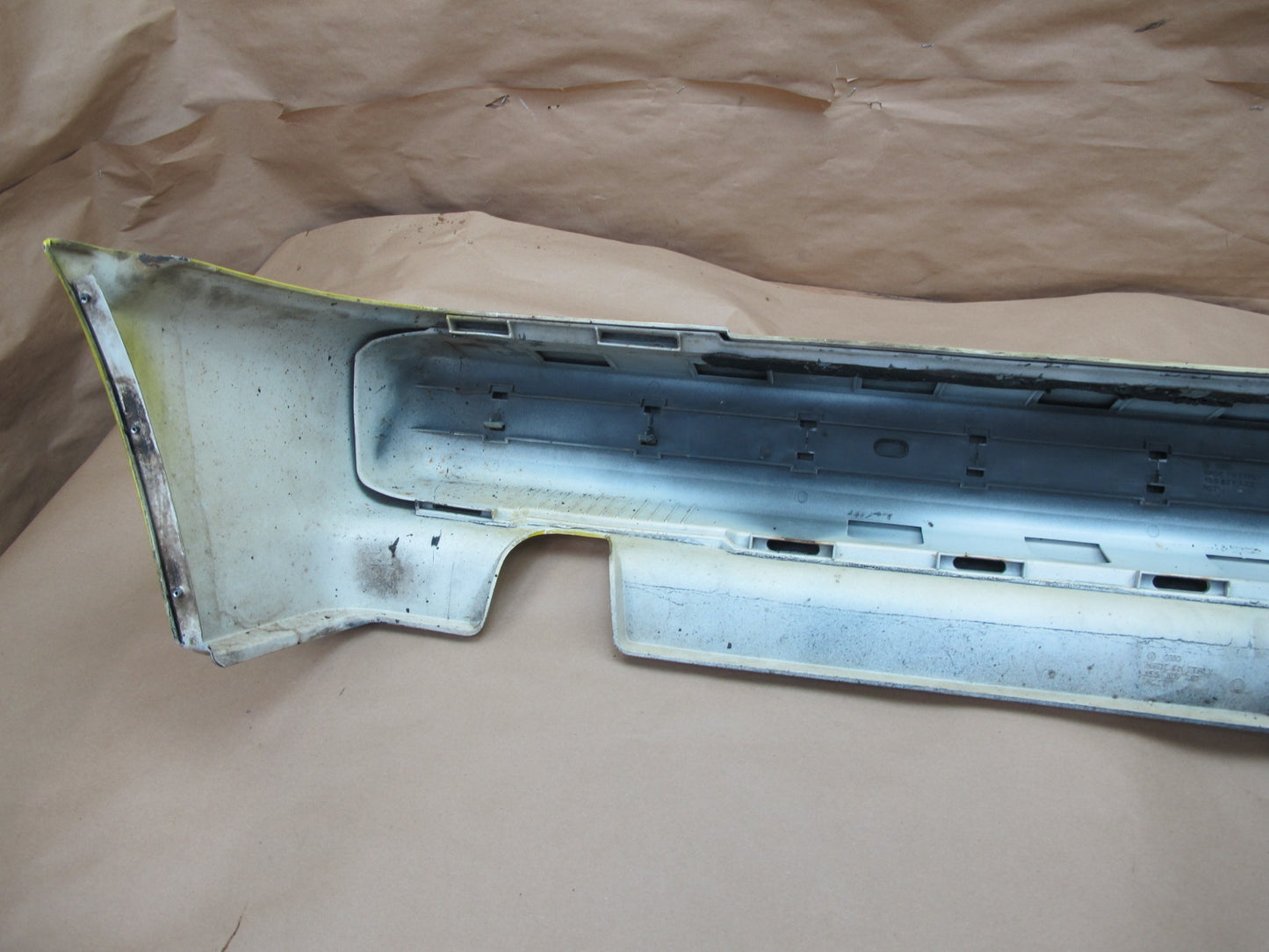 88-93 Volkswagen VW Golf MK1 Cabriolet Rear Bumper Cover Yellow OEM