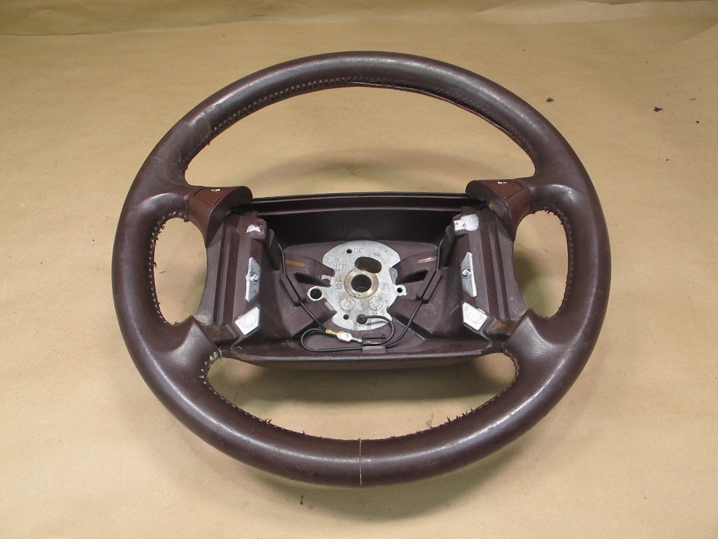 84-91 Porsche 944 Leather Steering Burgundy 94434780450 OEM