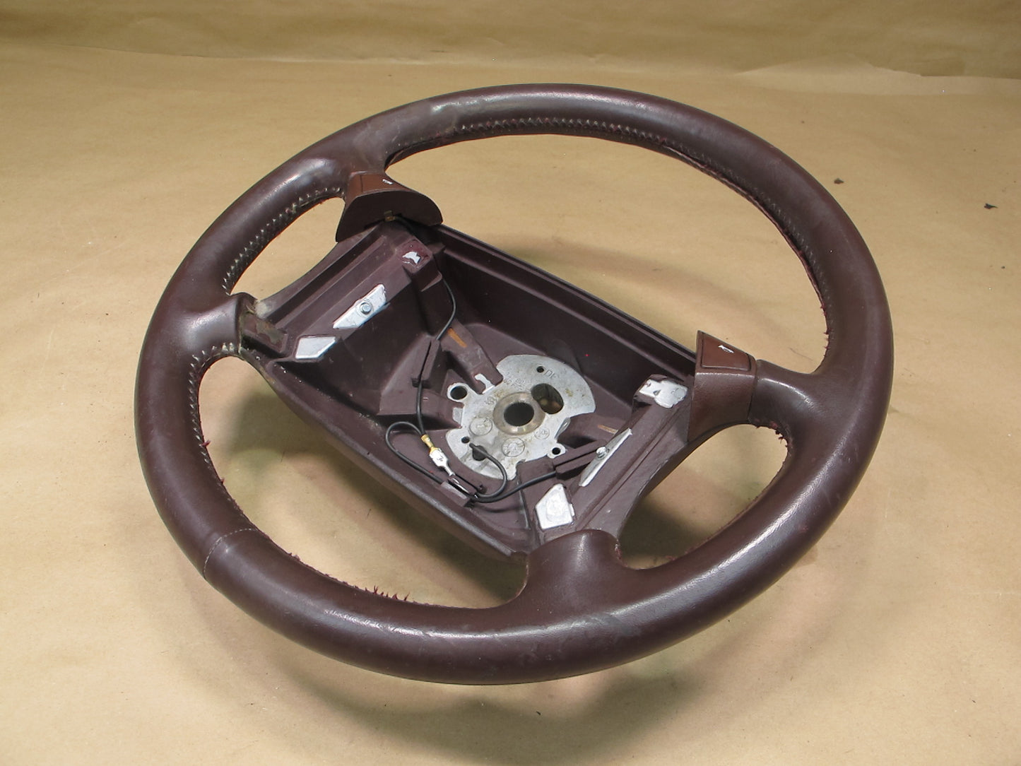 84-91 Porsche 944 Leather Steering Burgundy 94434780450 OEM