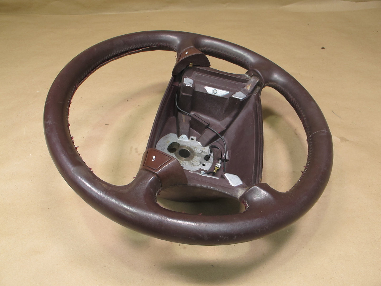 84-91 Porsche 944 Leather Steering Burgundy 94434780450 OEM