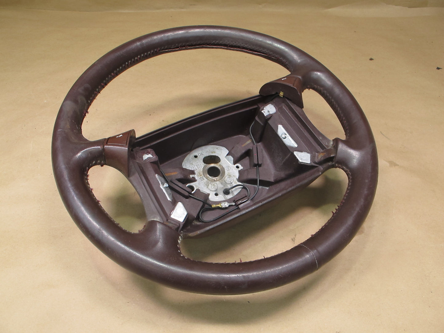 84-91 Porsche 944 Leather Steering Burgundy 94434780450 OEM