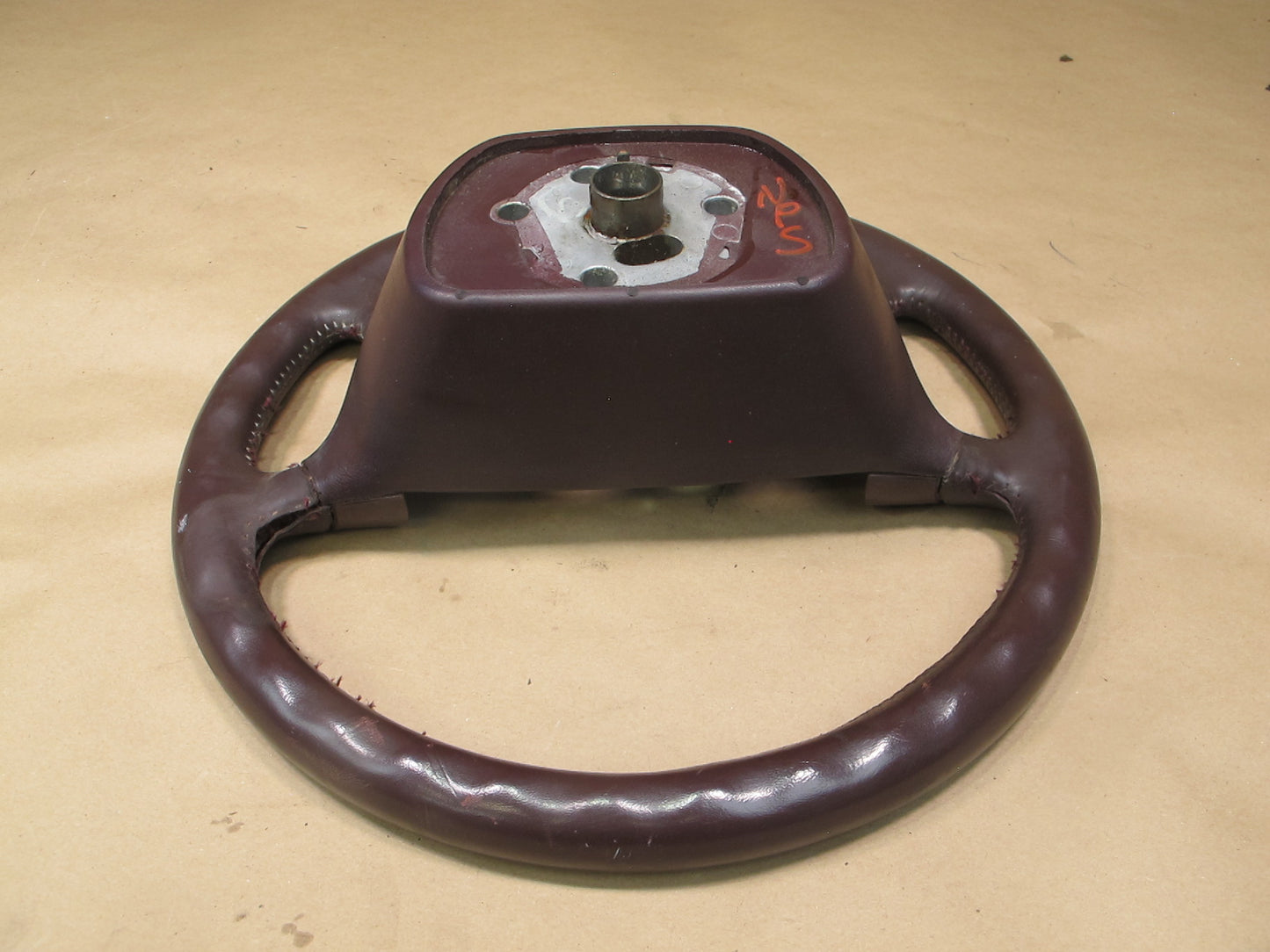 84-91 Porsche 944 Leather Steering Burgundy 94434780450 OEM