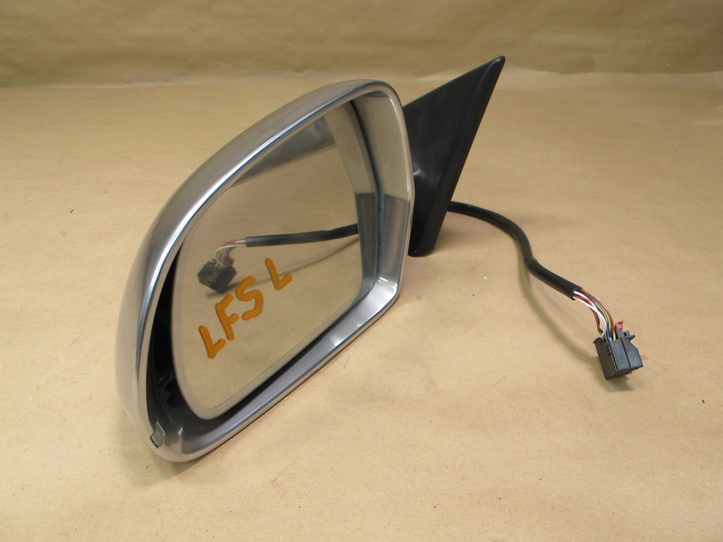 08-12 Audi 8T A5 S5 Front Left Auto Dim Heated Side View Mirror Aluminium OEM