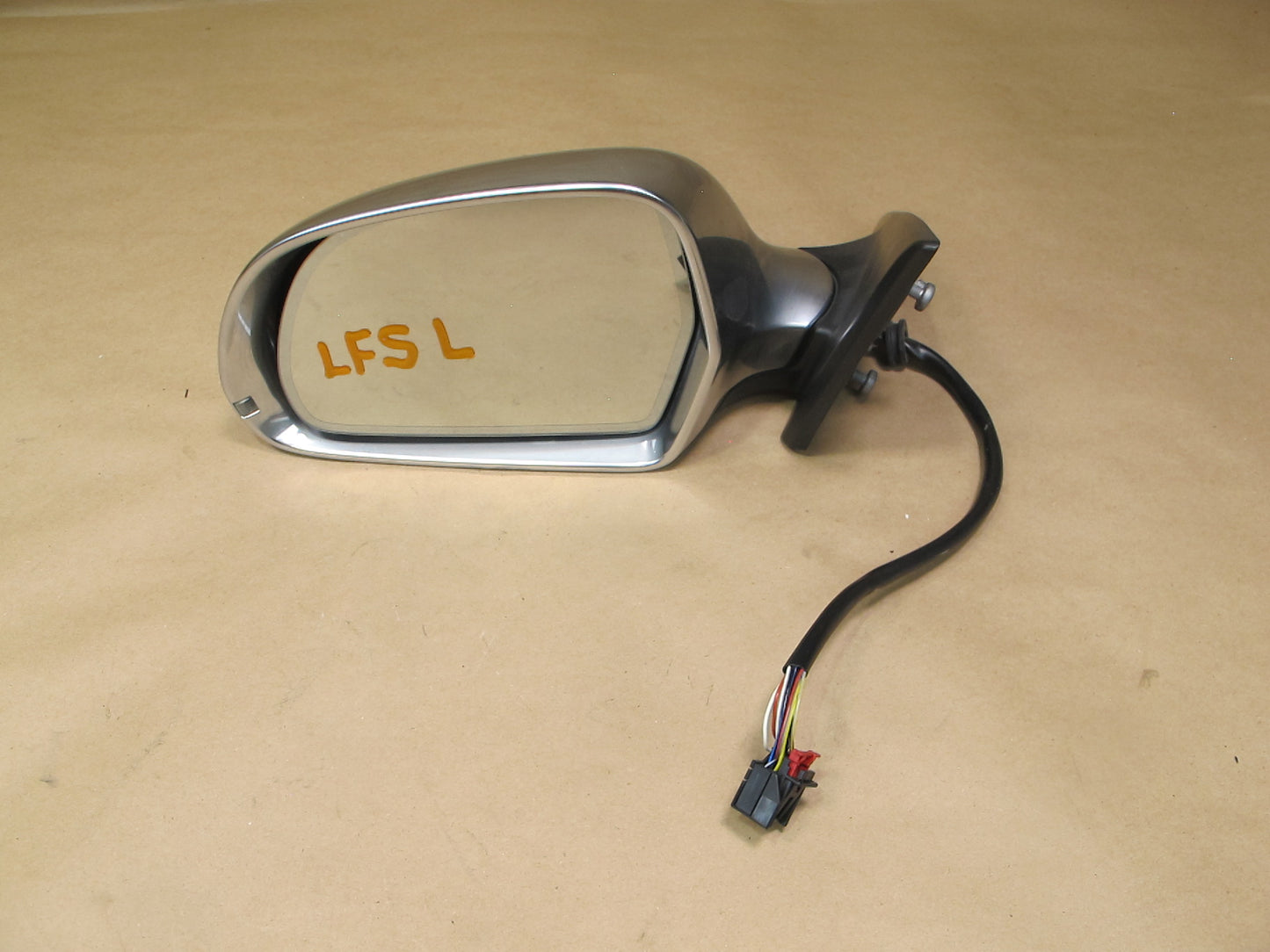 08-12 Audi 8T A5 S5 Front Left Auto Dim Heated Side View Mirror Aluminium OEM