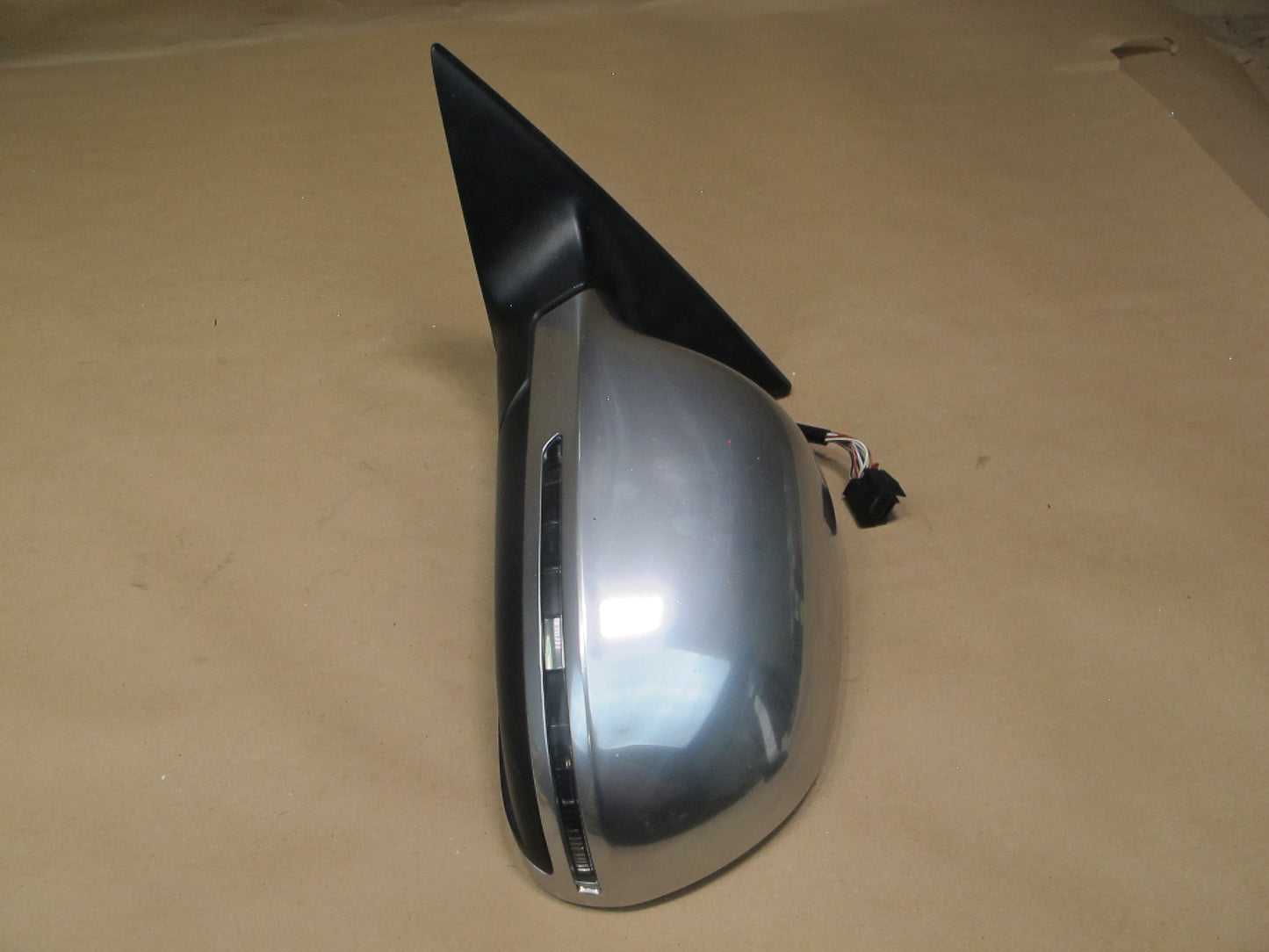 08-12 Audi 8T A5 S5 Front Left Auto Dim Heated Side View Mirror Aluminium OEM