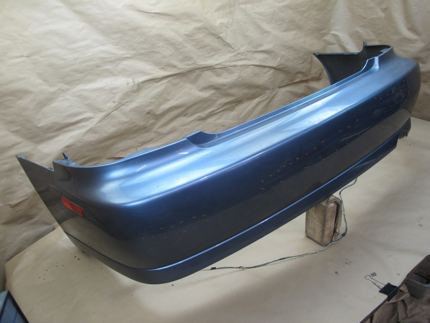 01-05 Lexus JCE10 IS300 Sedan Rear Bumper Cover w Marker Lights Bluestone OEM