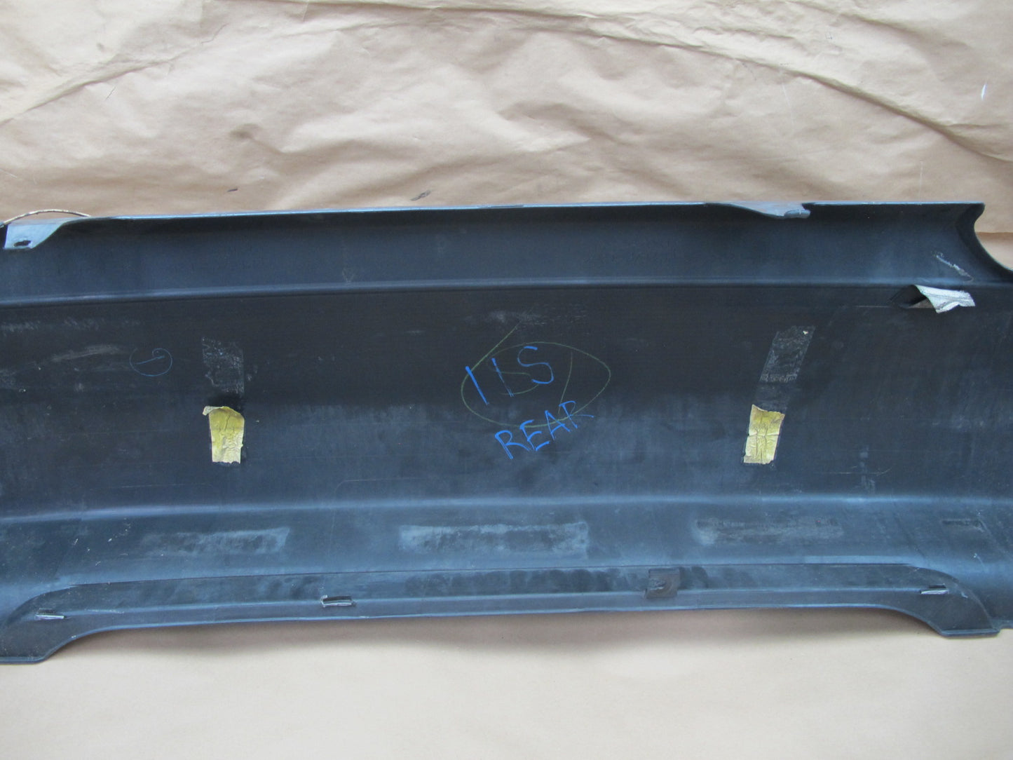 01-05 Lexus JCE10 IS300 Sedan Rear Bumper Cover w Marker Lights Bluestone OEM