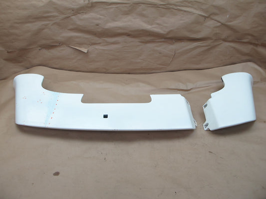 86-91 Porsche 944 Turbo 951 Set of 2 Rear Bumper Lower Apron Panel White OEM