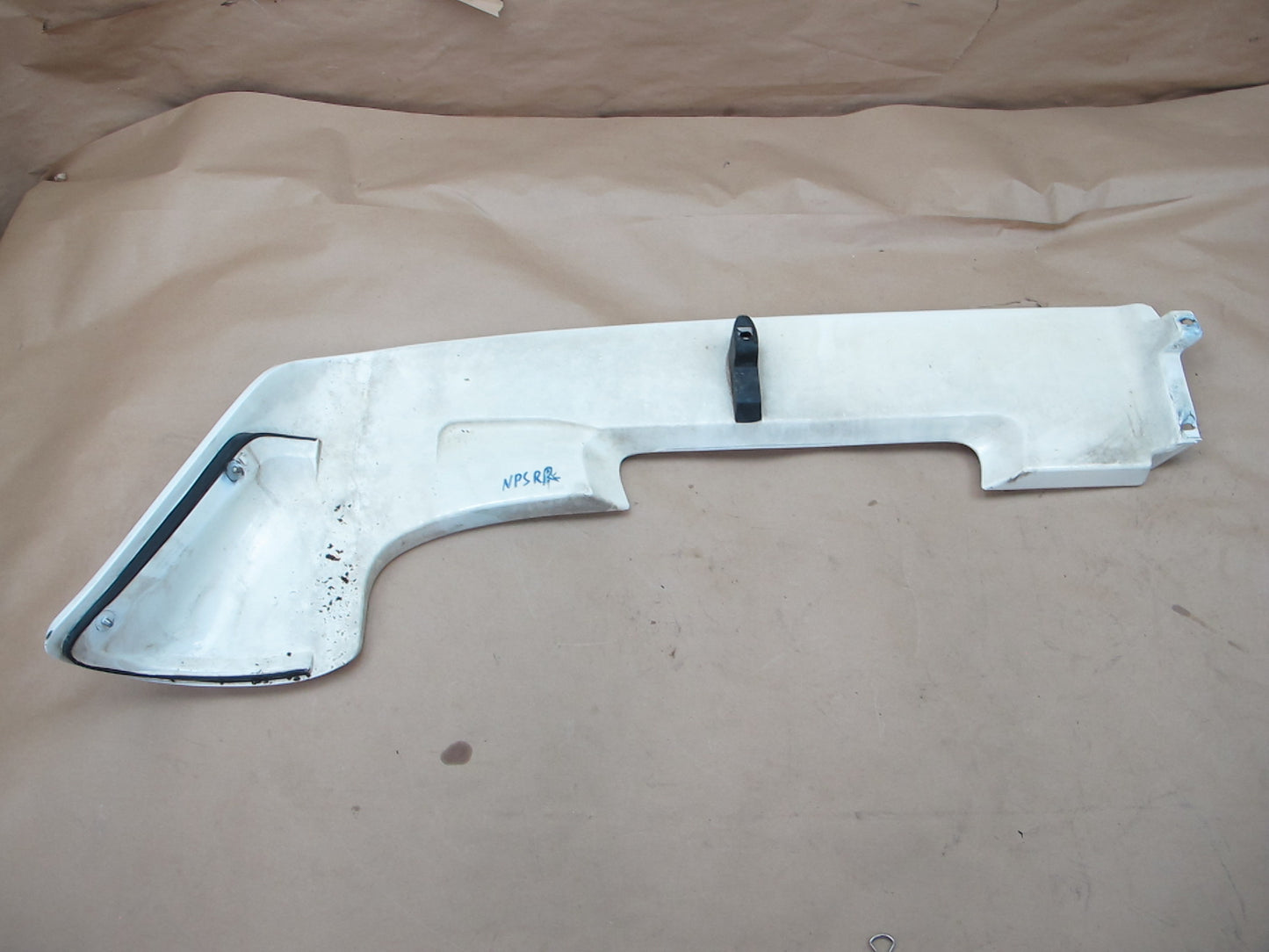 86-91 Porsche 944 Turbo 951 Set of 2 Rear Bumper Lower Apron Panel White OEM