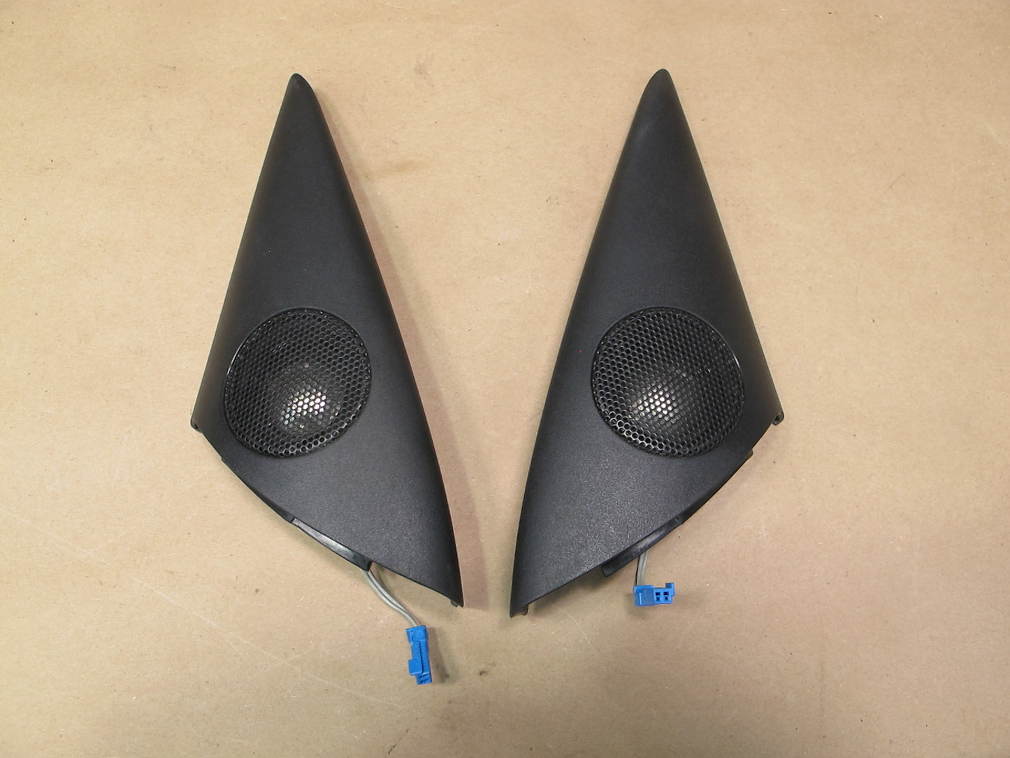 03-08 BMW E86 E85 Z4 Set of 2 Door Hi-fi Tweeter Speaker w Trim OEM