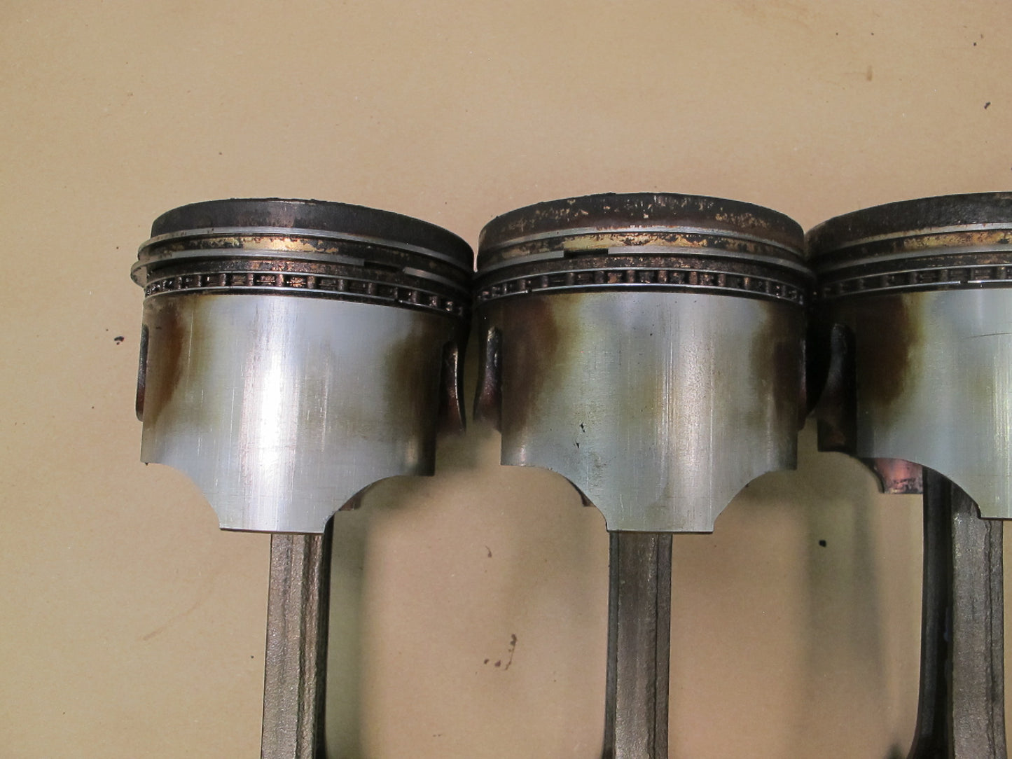 86-92 Toyota Supra MK3 7MGE Set of 4 Engine Piston w Connecting Rod OEM