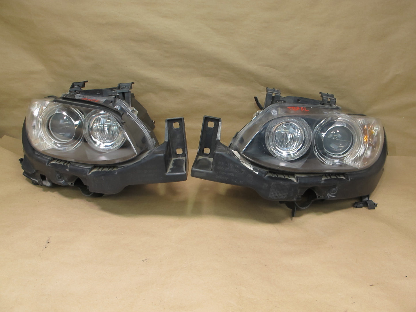 07-10 BMW E92 E93 Set of 2 AHL Adaptive Xenon Headlight Lamp w Bracket OEM