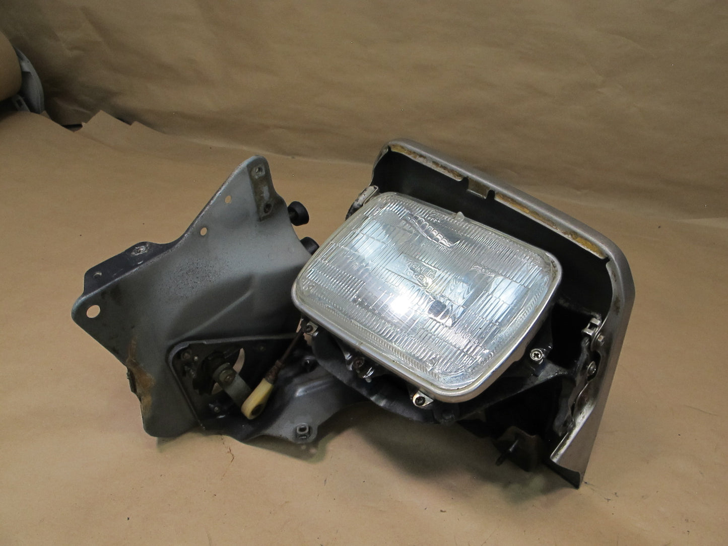 86-87 Toyota Supra MK3 Front Left Headlight POP UP Lamp w Cover & Motor OEM