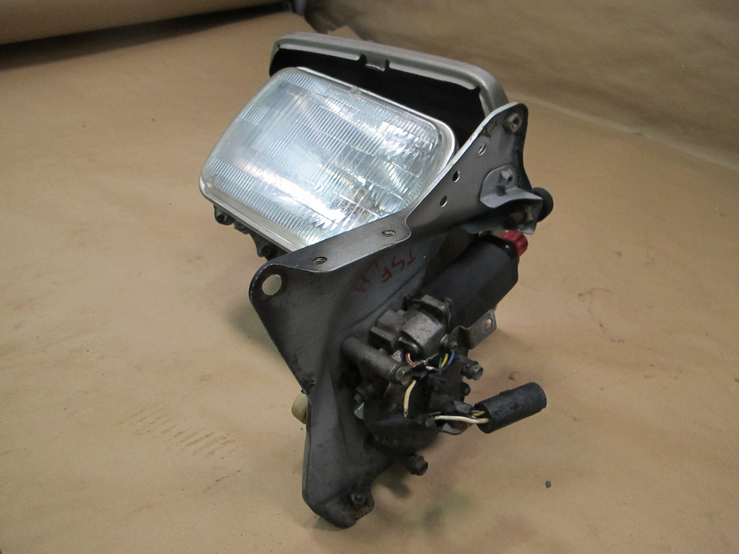 86-87 Toyota Supra MK3 Front Right Headlight POP UP Lamp w Cover & Motor OEM