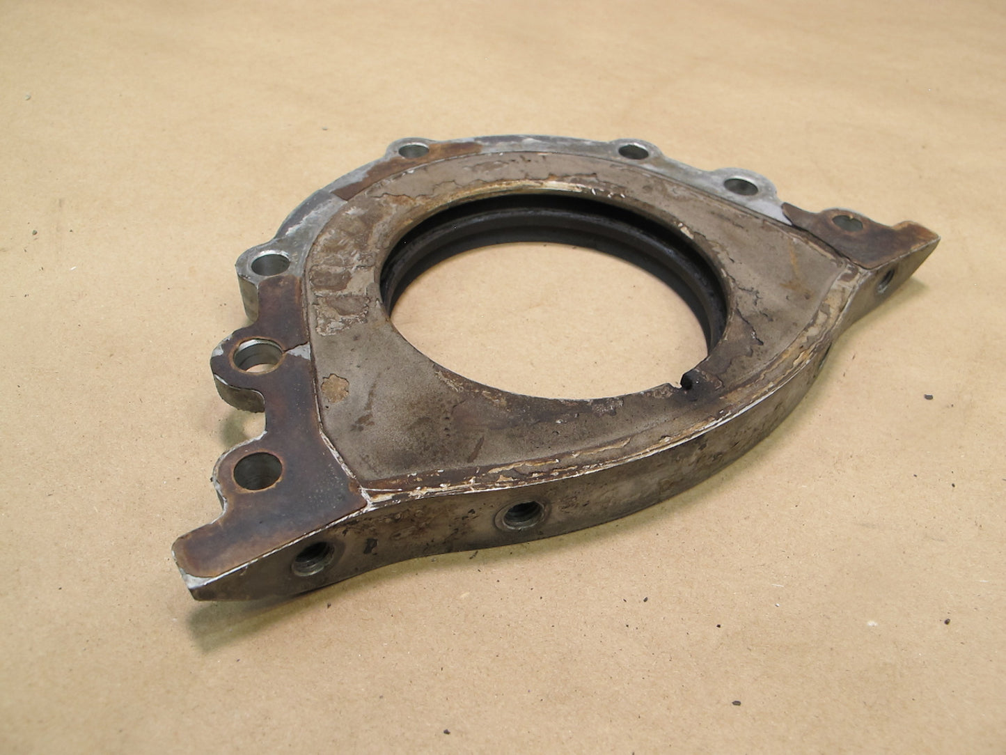 86-92 Toyota Supra MK3 7MGE 7MGTE Engine Rear Crank Seal Plate OEM