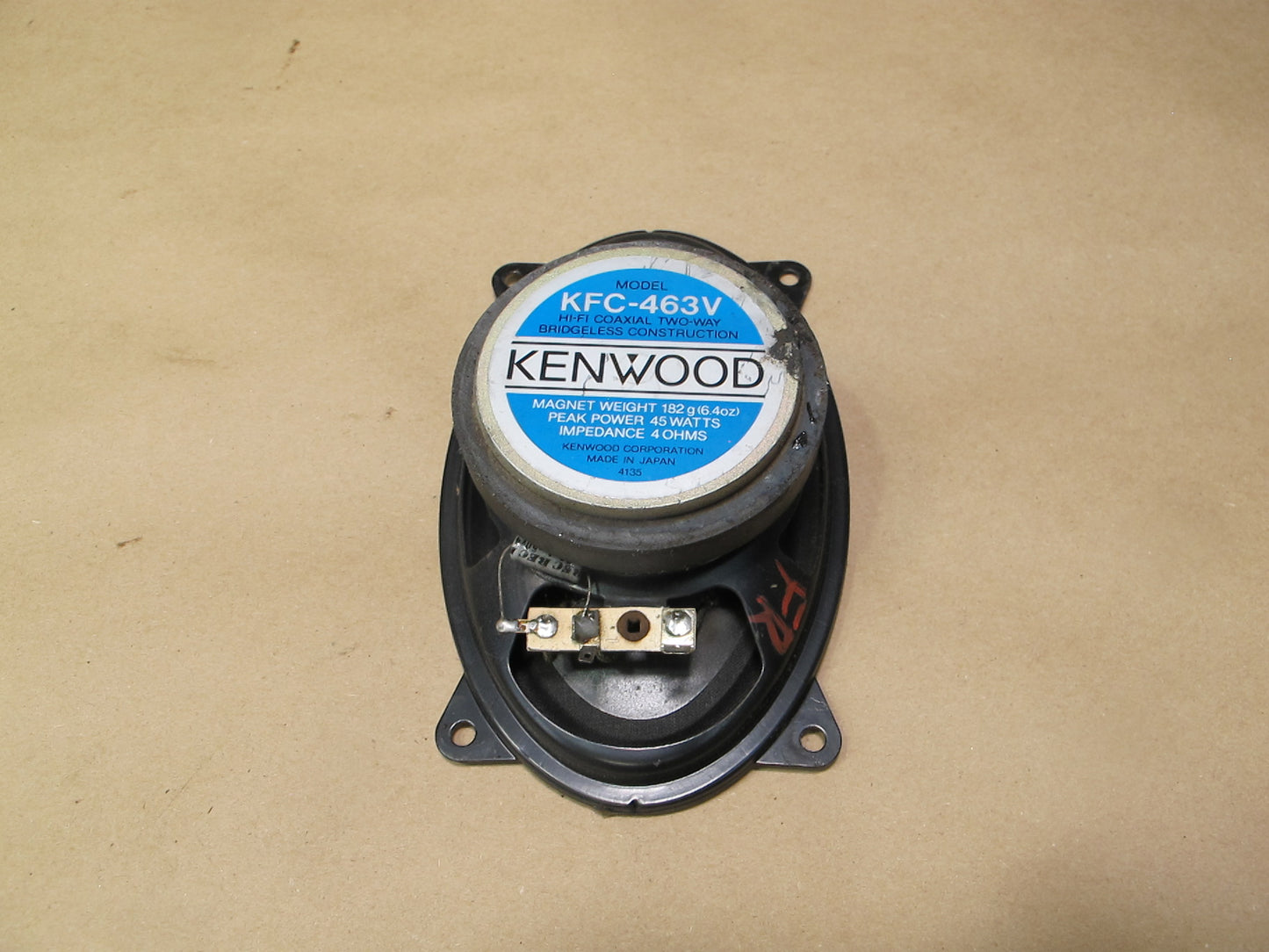 85-93 VW Cabriolet Set of 2 Front Left & Right Door Speaker Kenwood KFC-463V