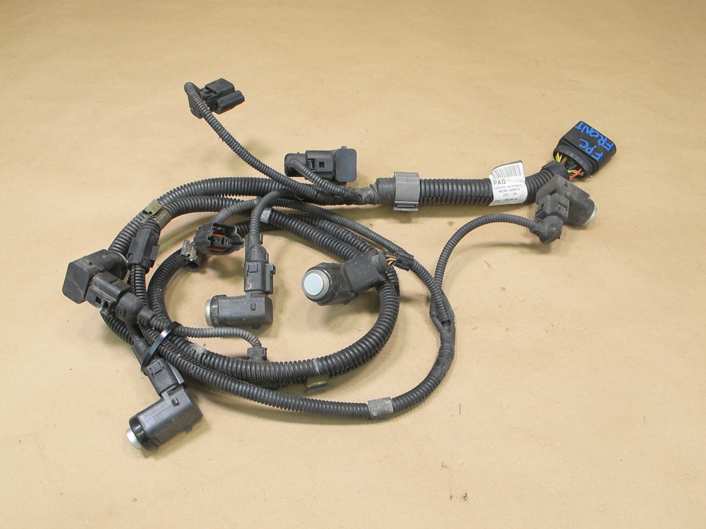 2006 Porsche Cayenne 955 Turbo S Front PDC Parking Distance Sensor Wiring Set