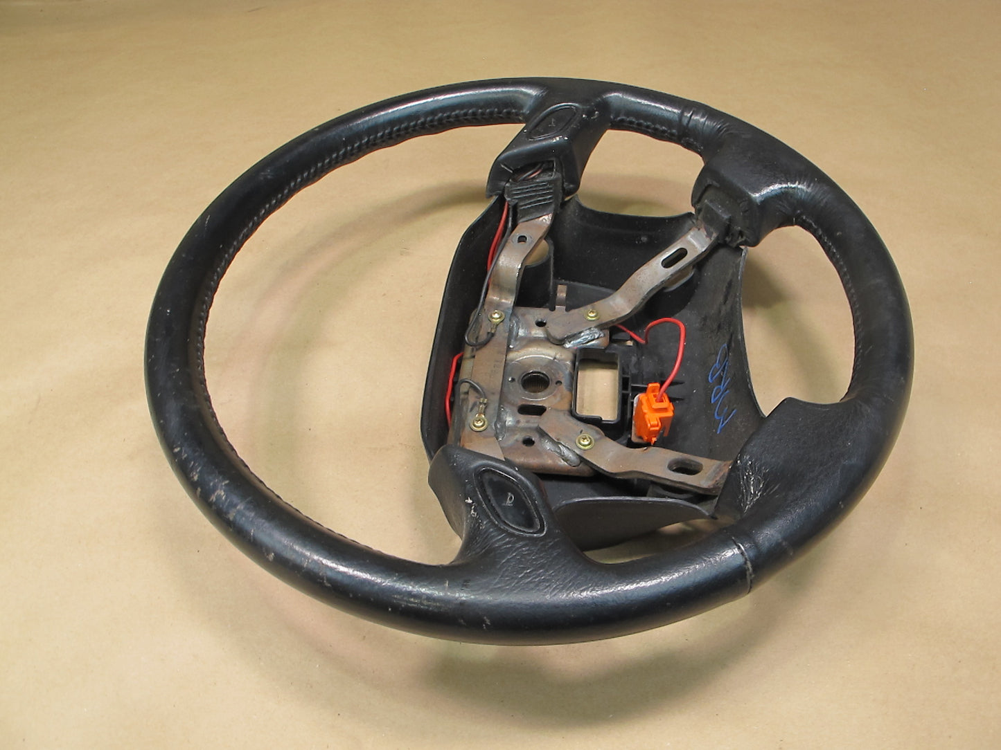 90-91 Mazda RX7 Leather Steering Black OEM