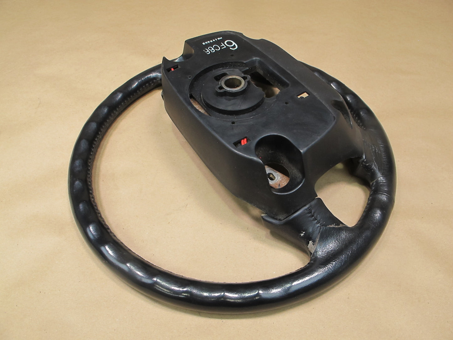 90-91 Mazda RX7 Leather Steering Black OEM