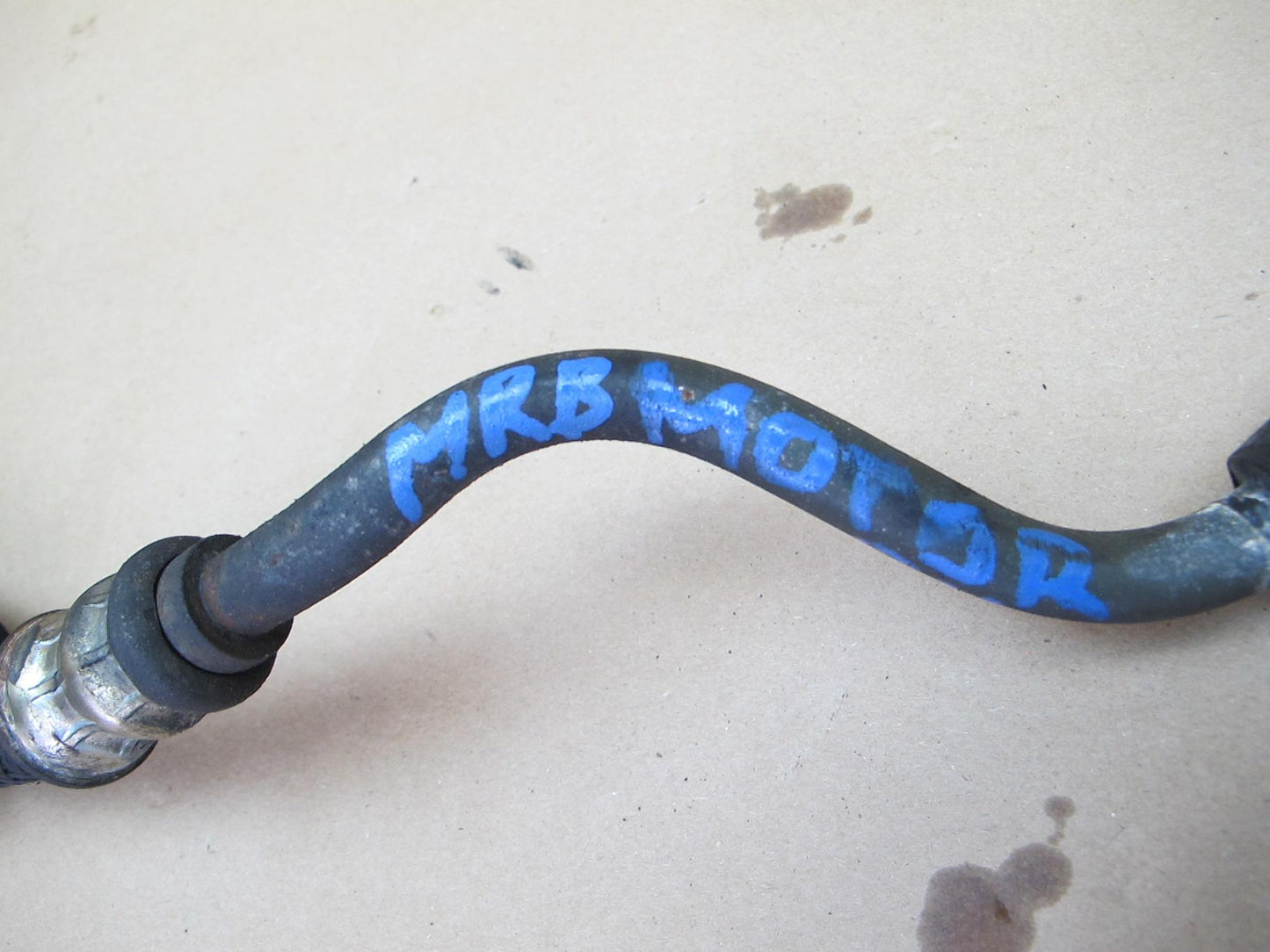 89-91 Mazda RX7 13B Engine Oil Cooler Hose Pipe Line OEM