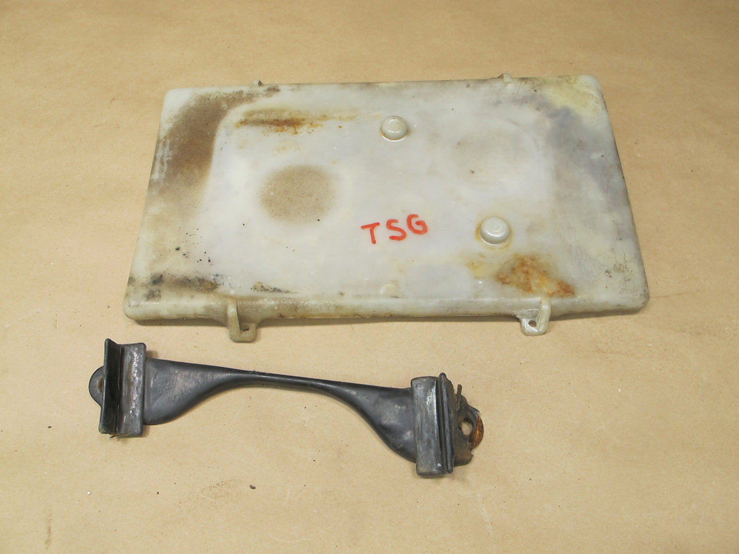 83-85 Toyota Supra MA67 Battery Tray Plate Clamp OEM