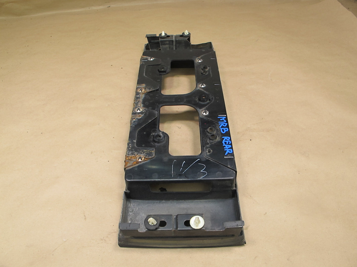 86-91 Mazda RX7 Rear Trunk Lid License Center Plate Trim Molding OEM