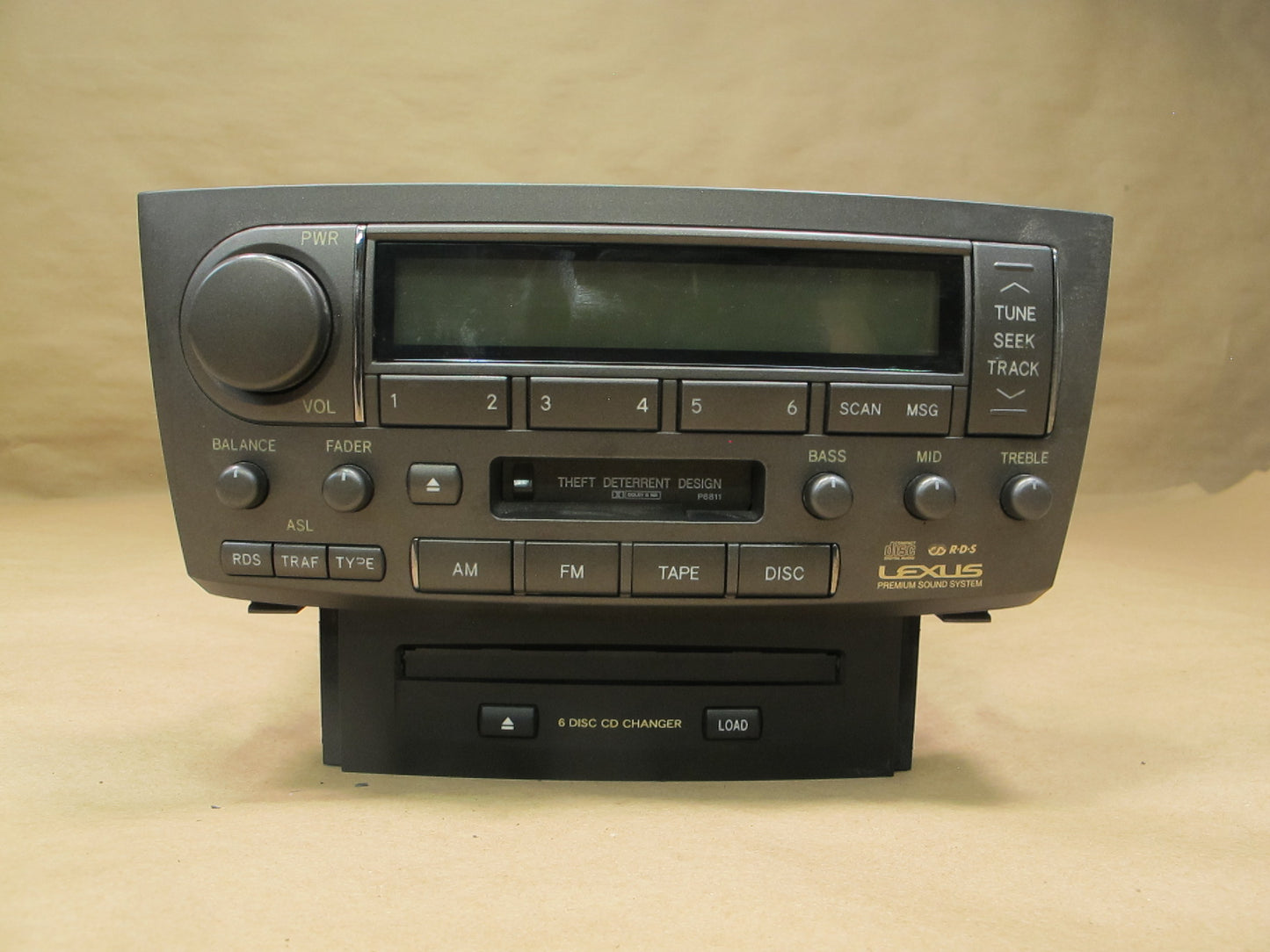 01-03 Lexus UCF30L LS430 Radio Cassette CD Player Receiver Head Unit OEM