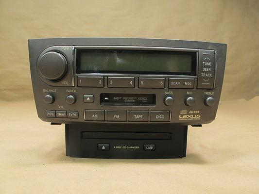 01-03 Lexus UCF30L LS430 Radio Cassette CD Player Receiver Head Unit OEM