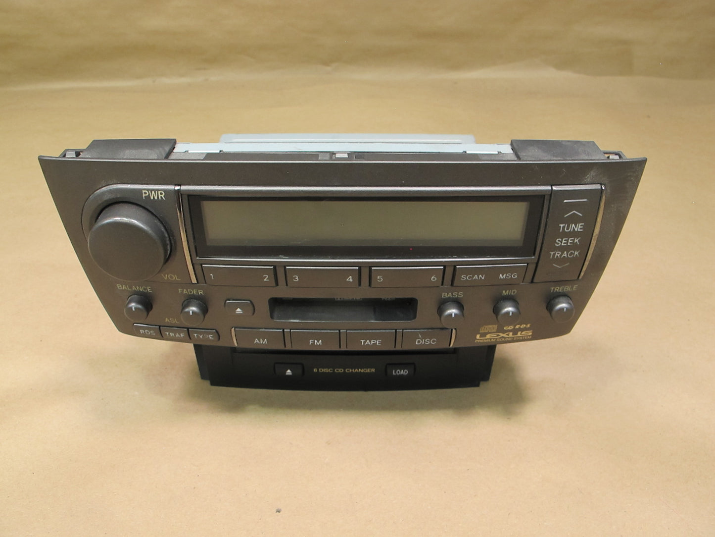 01-03 Lexus UCF30L LS430 Radio Cassette CD Player Receiver Head Unit OEM