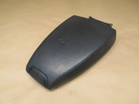 06-10 BMW E63 E64 Center Console Front Armrest Cover Leather Black OEM